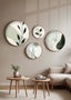 Wallity Huhu297 Conjunto de 4 Pinturas Decorativas en MDF Enmarcado